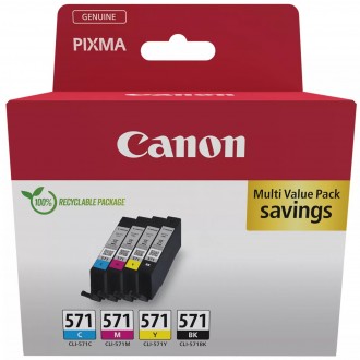 Canon CLI-571 (0386C008), originálny atrament, CMYK, 4 x 7 ml