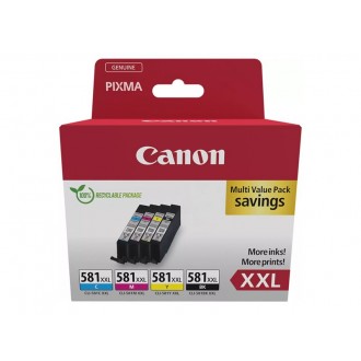 Canon CLI-581XXL (1998C007), originálny atrament, CMYK, 4 x 11,7 ml, XXL