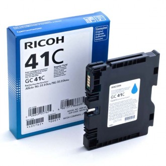 Ricoh GC-41HC (405762), originálna gelová náplň, azúrová