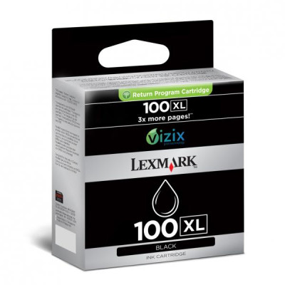 Lexmark 14N1068EXL (#100), originálny atrament, čierny