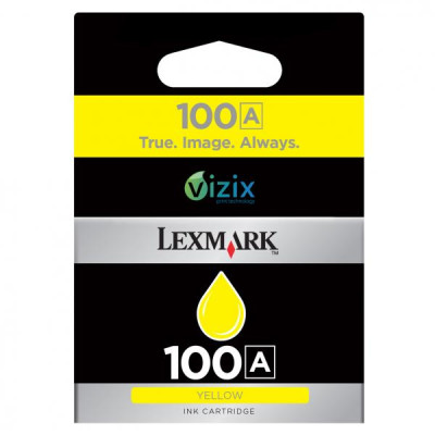 Lexmark 14N0922 (#100A), originálny atrament, žltý