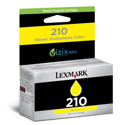 Lexmark 14L0088E (#210), originálny atrament, žltý