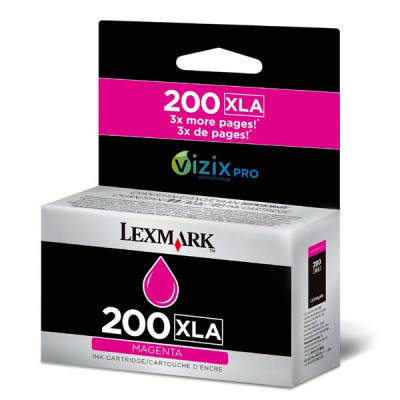 Lexmark 14L0199XLA (#200), originálny atrament, purpurový