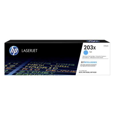 HP CF541X (203X), originálny toner, azúrový