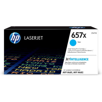 HP CF471X (657X), originálny toner, azúrový