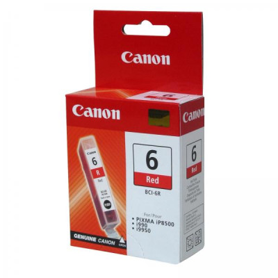 Canon BCI-6R (8891A002), originálny atrament, červený, 13 ml