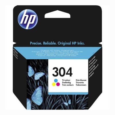 HP N9K05AE (304), originálny atrament, farebný, 2 ml