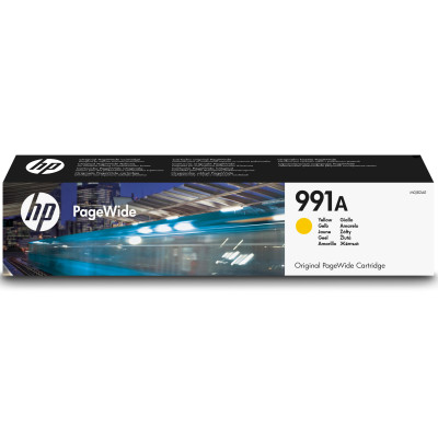 HP M0J82AE (991A), originálny atrament, žltý, 91ml