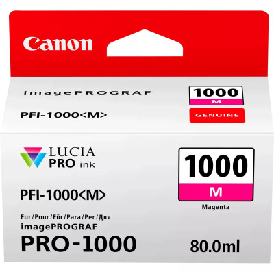 Canon PFI-1000M (0548C001), originálny atrament, purpurový, 80 ml