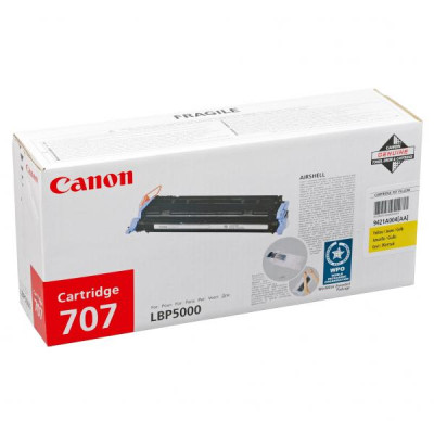 Canon CRG-707Y (9421A004), originálny toner, žltý