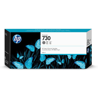 HP P2V72A (730), originálny atrament, šedý, 300 ml