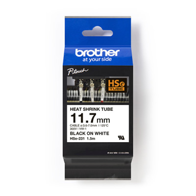 Originálna zmršťovacia bužírka Brother HSE-231, šírka 11,7 mm, dĺžka 1,5 m