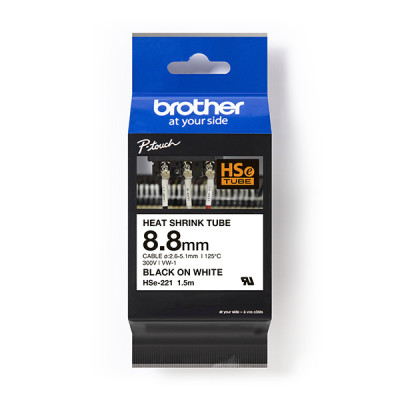 Originálna zmršťovacia bužírka Brother HSE-221, šírka 8,8 mm, dĺžka 1,5 m