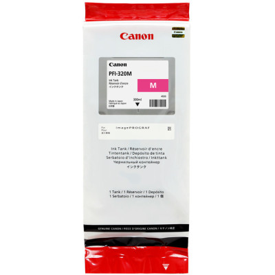 Canon PFI-320M (2892C001), originálny atrament, purpurový, 300 ml