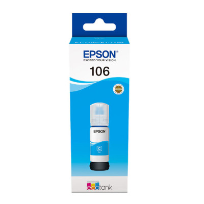 Epson T00R2 (C13T00R240, 106), originálny atrament, azúrový, 70 ml