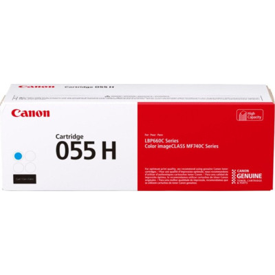 Canon 055HC (3019C002), originálny toner, azúrový