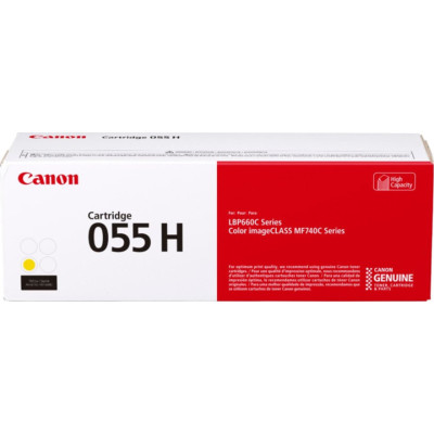 Canon 055HY (3017C002), originálny toner, žltý