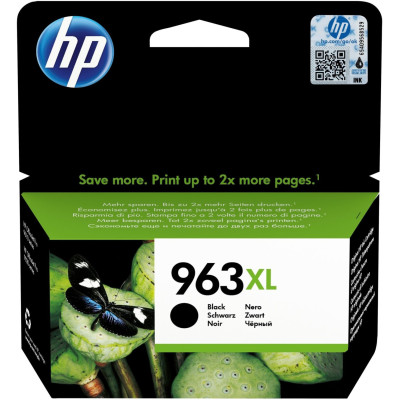 HP 3JA30AE (963XL), originálny atrament, čierny, 48 ml