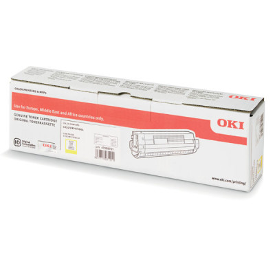 Oki C824 (47095701), originálny toner, žltý