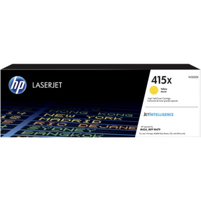 HP W2032X (415X), originálny toner, žltý, XL