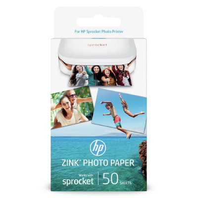 Samolepiaci fotopapier HP ZINK - 50 listov, 5 x 7,6 cm, 1DE37A