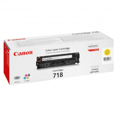 Canon CRG-718Y (2659B002), originálny toner, žltý