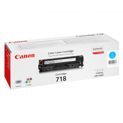 Canon CRG-718C (2661B002), originálny toner, azúrový