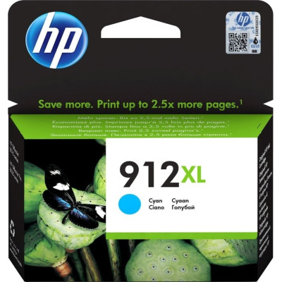 HP 3YL81AE (912XL), originálny atrament, azúrový