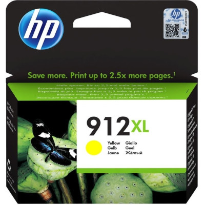 HP 3YL83AE (912XL), originálny atrament, žltý