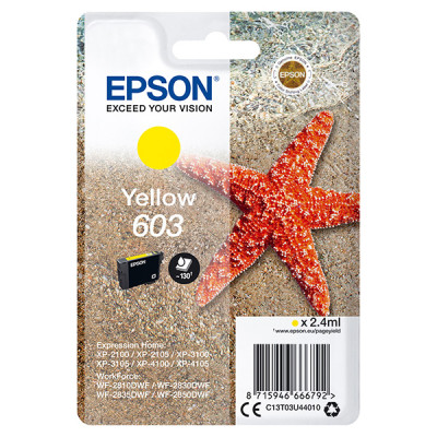 Epson T03U4 (C13T03U44020, 603), originálny atrament, žltý, 2,4 ml