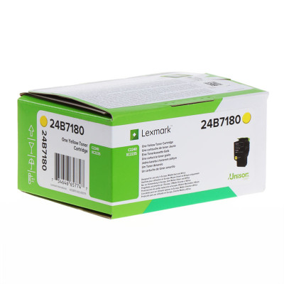 Lexmark 24B7180, originálny toner, žltý