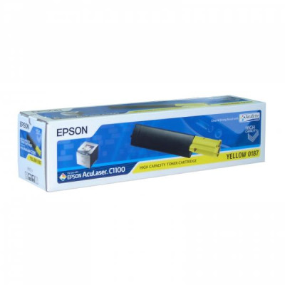 Epson C13S050187, originálny toner, žltý