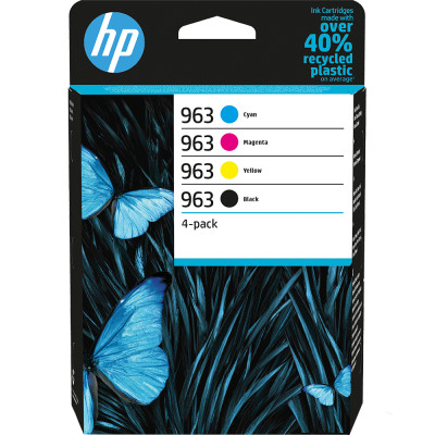 HP 6ZC70AE (963), originálny atrament, CMYK, 4-pack