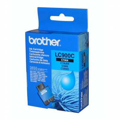 Brother LC-900C, originálny atrament, azúrový