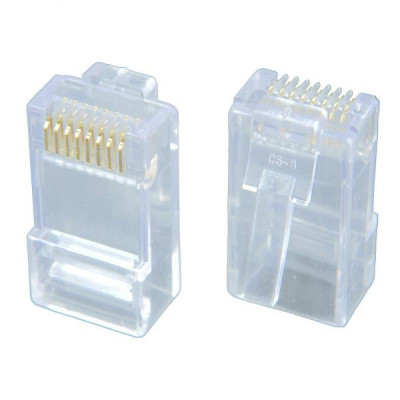 Konektor RJ45, drôt, cena za kus, 100-pack