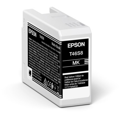 Epson T46S8 (C13T46S80N), originálny atrament, matne čierny, 25 ml