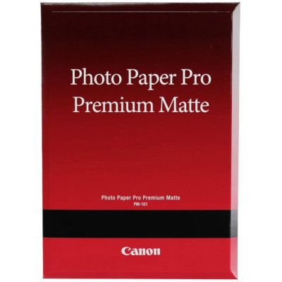 Canon Photo paper premium matte, foto papier, matný, biely, A4, 210 g/m2, 20 ks, PM-101, A4, atram.