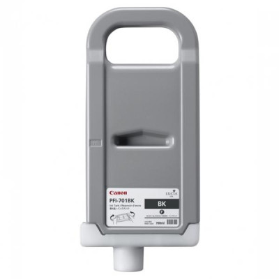 Canon PFI-701Bk (0900B001), originálny atrament, čierny, 700 ml