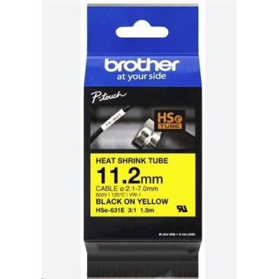 Originálna zmršťovacia bužírka Brother HSE-631E, šírka 11,2 mm, dĺžka 1,5 m