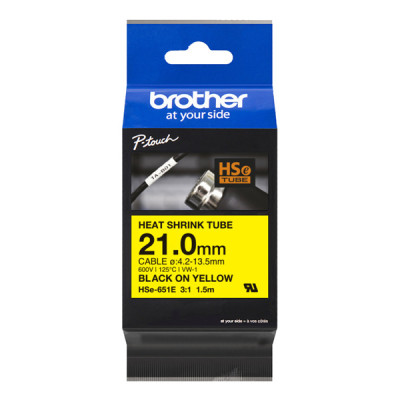 Originálna zmršťovacia bužírka Brother HSE-651E, šírka 21 mm, dĺžka 1,5 m