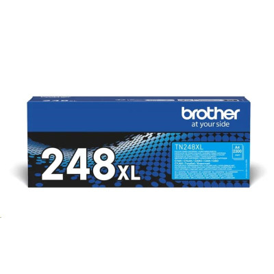 Brother TN-248XLC, originálny toner, azúrový, XL