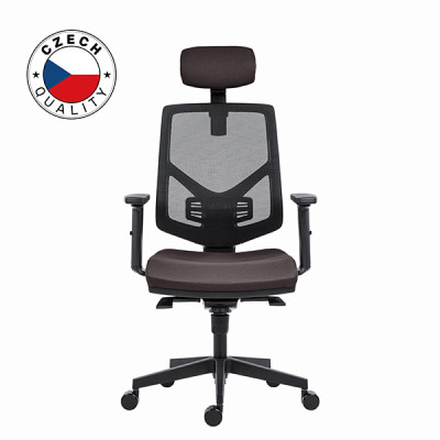 Powerton Kancelárske ergonomické kreslo Tina, šedé