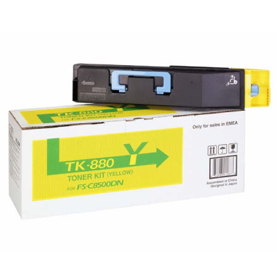 Kyocera TK-880Y, originálny toner, žltý