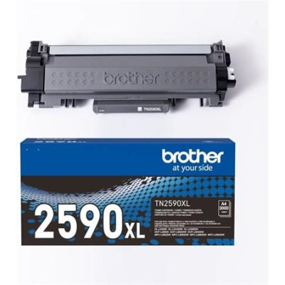 Brother TN-2590XL, originálny toner, čierny