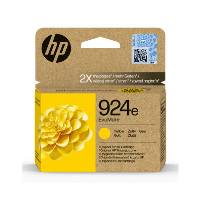 HP 4K0U9NE (924e), originálny atrament, žltý