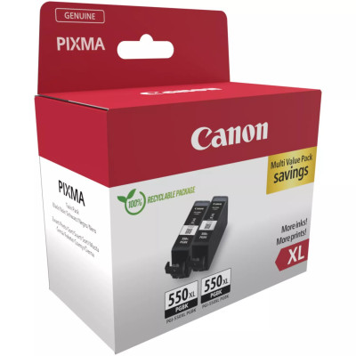 Canon PGI-550XL (6431B010), originálny atrament, čierny, 2 x 15 ml, XL 2-pack