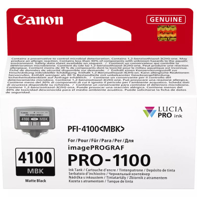 Canon PFI-4100MBK (6776C001), originálny atrament, matne čierny, 80 ml