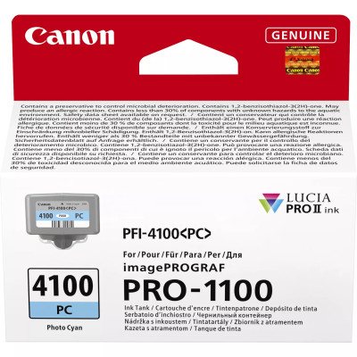 Canon PFI-4100PC (6781C001), originálny atrament, photo azúrový, 80 ml