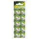 Batéria alkalická, AG10, LR54, LR1130, V10GA, 1.5V, GP, blister, 10-pack