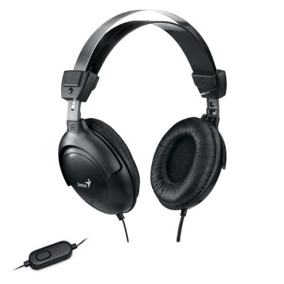 Genius HS-M505X, slúchadlá s mikrofónom, čierna, 3.5 mm jack